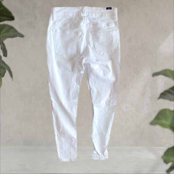 KanCan Wms Sz 7 Pencil Straight White Denim Jeans - Picture 3 of 4